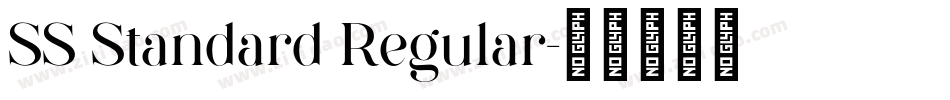 SS Standard Regular字体转换